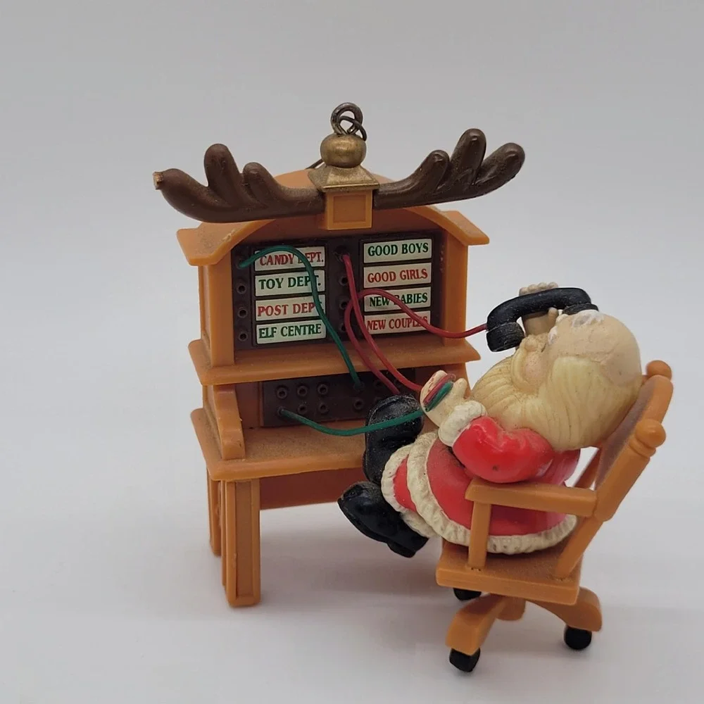 Vintage Eckerd Holiday Classics Santa's Hot Line 1998 Ltd Ed Ornament Maggie Luk